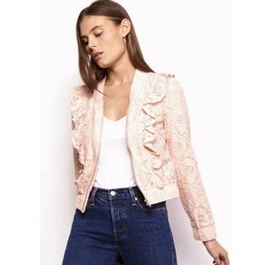 Jack by B.B. Dakota Lace Jacket, Medium, Pink